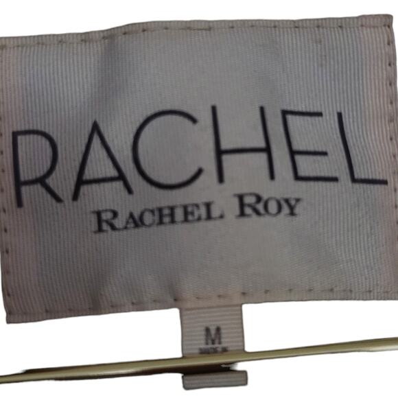 Rachel Rachel Roy Dark Green Wool Blend Double Button Pea coat Sz M Medium - Picture 8 of 9